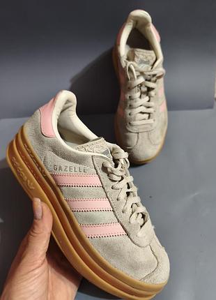 Замшеві кросівки adidas originals gazelle bold