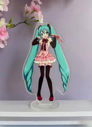 Акриловая фигурка хацунэ мику – игра секай project sekai hatsune miku 15 см