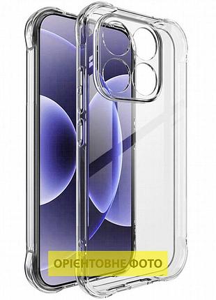 Tpu чохол getman ease logo посилені кути full camera для xiaomi redmi note 17 безбарвний (прозорий)