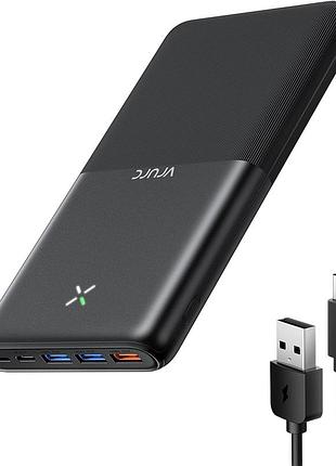 Уцінка! павербанк vrurc 30000 ма·год 20w pd qc 3.0, зовнішній акумулятор із 4 usb-виходами для iphone samsung huawei ipad