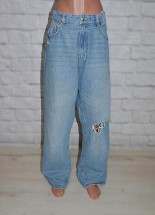 Джинсы свободного кроя с прямой штаниной h&amp;m