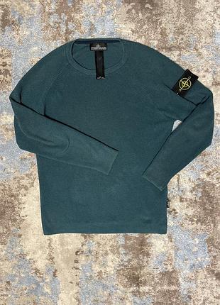 Гольф чоловічий stone island ribbed knit зелений m