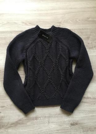 Теплый вязаный свитер оверсайз moxito xs-s-m