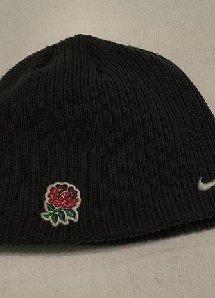 Nike rugby england vintage - в'язана фанатська шапка регбі зб. англії - р. - 57 -60