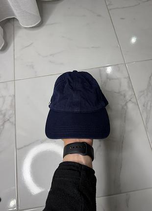 Темно-синя кепка lacoste rk0440 (one size, 100% бавовна, оригінал)