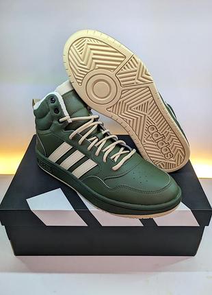 Чоловічі осінні/зимові кросівки adidas hoops 3.0 mid lifestyle basketball 42, 46, 47 (27,1, 29,5, 30 см.)