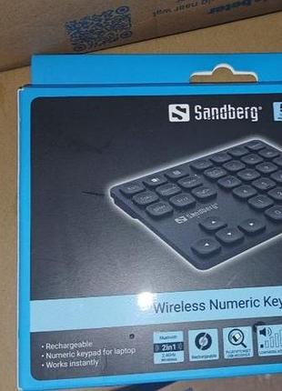 Клавіатура sandberg wireless numeric keypad pro