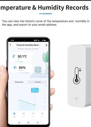 Бездротовий розумний датчик температури та вологості tuya bluetooth