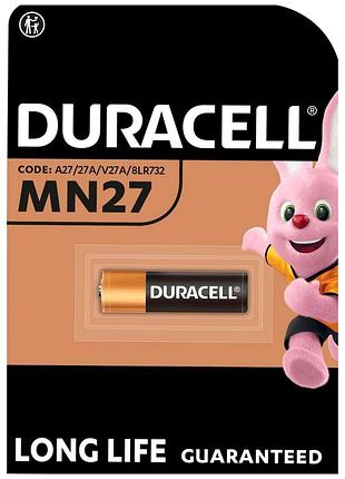 Батарейка alkaline 12v типорозмір mn27 для сигналізації duracell