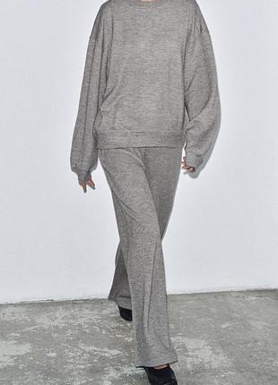 Брючний костюм жіночий zara сірий