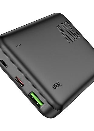 Power bank hoco j87 tracker 10000mah 20w type-c usb-a черный для смартфонов