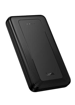 Power bank hoco j165 honey 10000mah 2a usb-c micro usb черный литий-полимерный аккумулятор индикатор уровня заряда