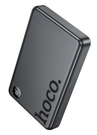 Power bank 10000mah pd20w беспроводная зарядка usb-c алюминий серый hoco q34 clever