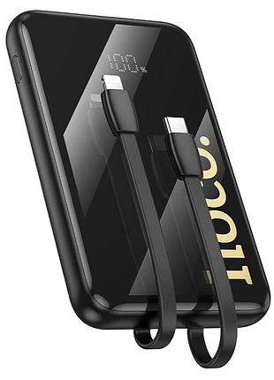 Power bank hoco q37 graceful 10000mah 22.5w pd20w usb-c lightning черный огнестойкий корпус