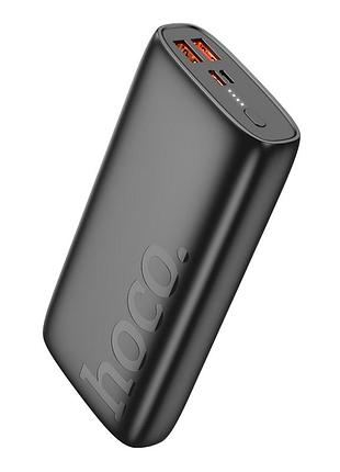 Power bank 20000mah 22.5w pd20w led дисплей черный hoco j122a respect