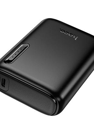 Power bank hoco j158 runner 5000mah 5v 2a usb-c micro usb черный abs 130г