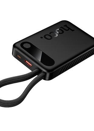 Повербанк hoco j171 edge 10000mah 22.5w pd20w usb-c lightning черный огнестойкий корпус