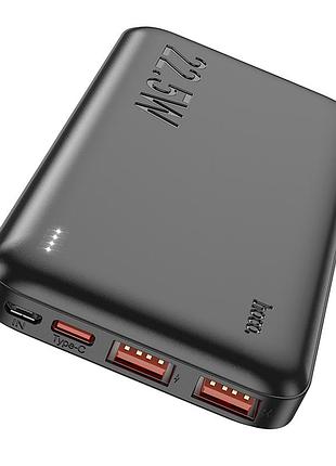 Power bank 10000mah pd20w qc3.0 usb-a type-c черный hoco j101 astute