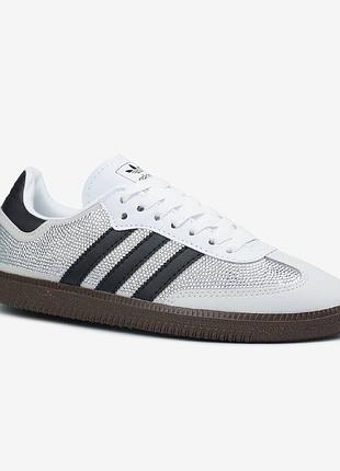 Кросівки adidas samba light grey swarovski жіночі