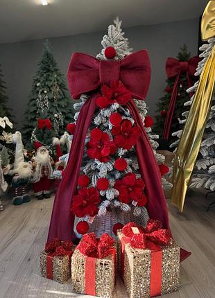 Бант на елку 🎀🎀🎀🎄🎄🎄 хит декорирования 4