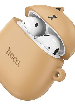 Бездротові навушники hoco ew45 30 mah bluetooth для дітей світло-коричневі з мікрофоном без кріплення