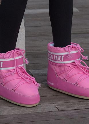 Дутики moon boot pink женские 5