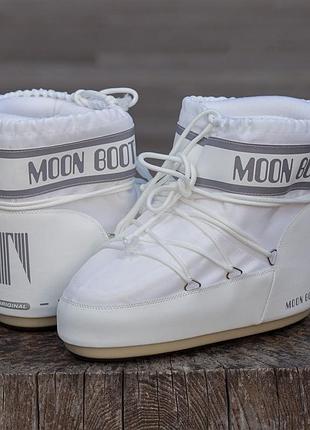 Дутики moon boot white женские 2