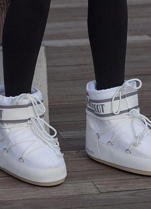 Дутики moon boot white женские 5