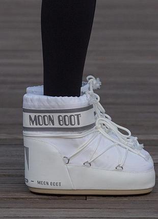 Дутики moon boot white женские 7