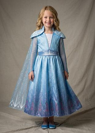 Карнавальное платье эльзы «холодное сердце 2» (disney frozen ii) от tu, разм. 122-128 (7-8 лет)
