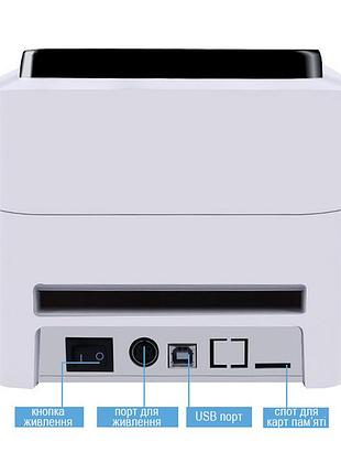 Термопринтер для печати ттн новой почты xprinter xp-420b 4