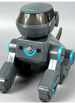 Робот-собака на радіокеруванні з bluetooth-колонкою 24 см акумулятор сірий s-cyberdog bg 1544