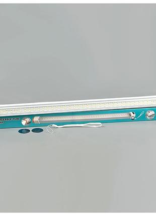 Светодиодная лампа 120w 50cm с фонариком и индикатором встроенный аккумулятор 2х1200mah модель ht-838