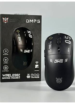 Мышка onikuma dm05 беспроводная проводная bluetooth 2.4g dpi 400-3200 для пк и ноутбука черная