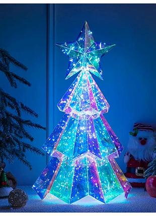 Светодиодный ночник 60 см usb теплый белый зеленый пластик christmas tree