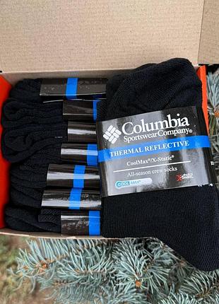 Бокс женских зимних теплых термошкарпеток columbia на 8 пар 36-40 размер, набор в коробке