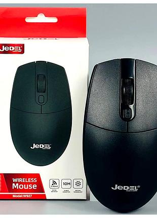 Беспроводная мышка jedel wd927 4 кнопки dpi 800 1200 1600 для пк и ноутбука черная