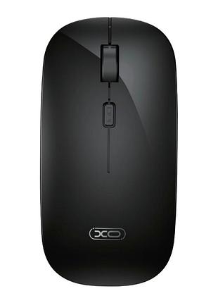 Беспроводная мышка 2.4g черная 4 кнопки abs 1.5v 30ma 113x59x28мм xo m7