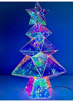 Светодиодный ночник 30 см usb зеленый пластик для дома christmas tree design №1