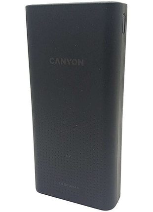 Универсальный внешний аккумулятор повербанк б/у canyon power bank 20000 mah pb-2001 black