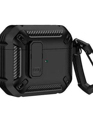 Чехол armor case 360 для airpods 4 черный защитный кейс