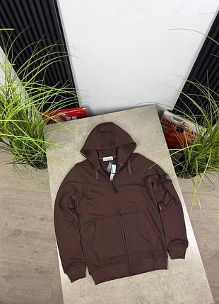 Зіп-худі stone island brown