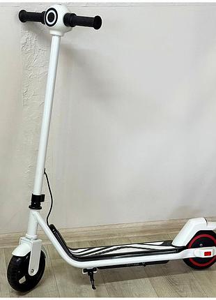 Електричний самокат xo km01 kids 130w 21.6v три швидкості білий для дітей