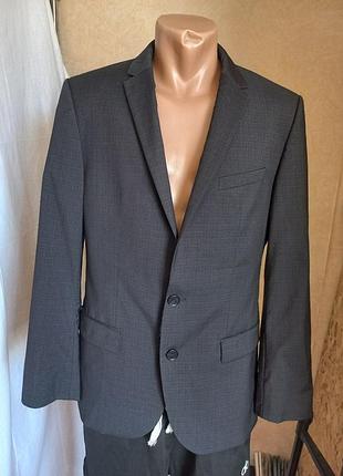Вовняний піджак hugo (hugo boss) amaro1/heise slim fit оригінал (розмір 48c / us 38s)