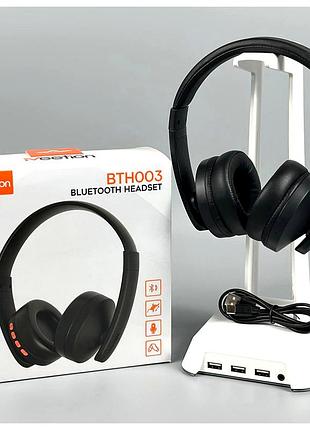 Навушники накладні bluetooth чорні meetion mt-bth003 з гарантією 6 місяців