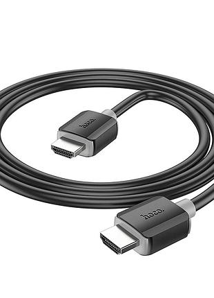 Кабель hdmi 2.0 male-to-male 4k 1м 18gbps чорний hoco us08