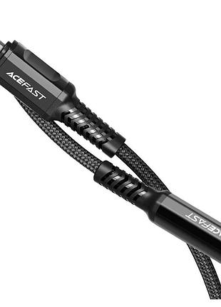 Переходник acefast c1-05 lightning male to 3.5mm female с смартчипом dac для iphone и ipad черный