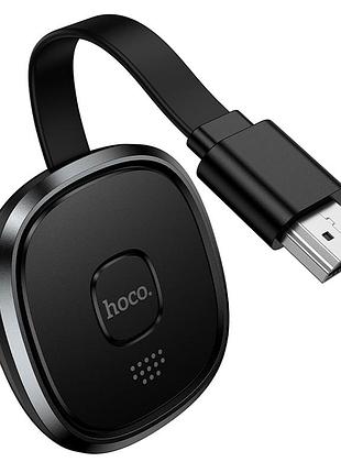 Переходник hoco ua45 hdmi male на type-c female 60hz поддержка 1080p черный материал abs