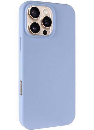 Чехол silk full protective (aa) no logo для apple iphone 16 pro (6.3") голубой / lilac blue