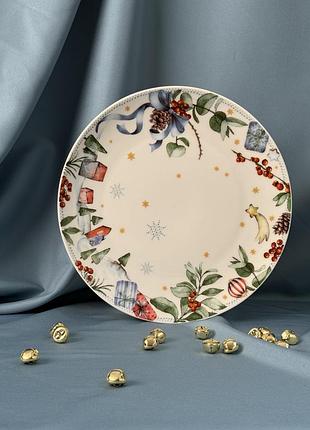 Порцелянова тарілка hutschenreuther christmas atelier alle jahre wieder, німеччина, 23,3 см